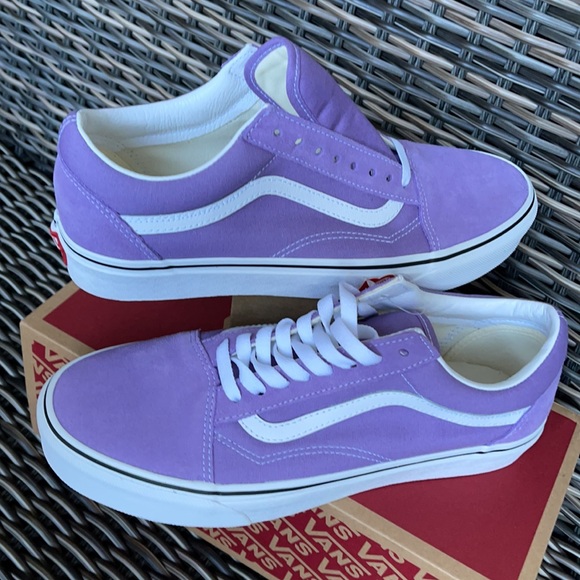 Vans Old Skool Chalk Violet/True White MENS - Picture 11 of 16